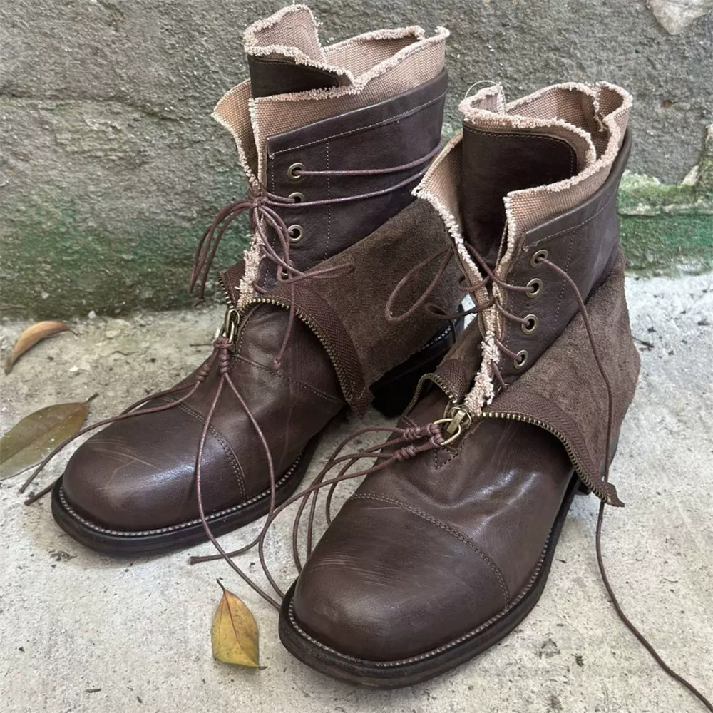 Men'S Shoes Increase Height - Trendy Thick Soled High-End Boots for