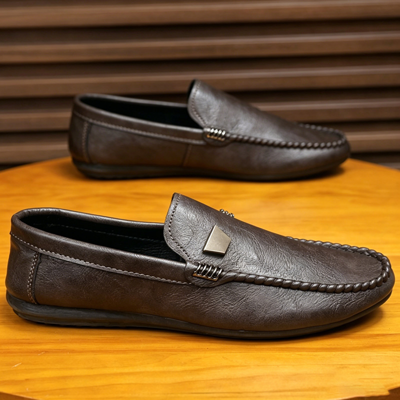 Men'S Shoes Top Brands - British Style Men's Leather Shoes Minimalist