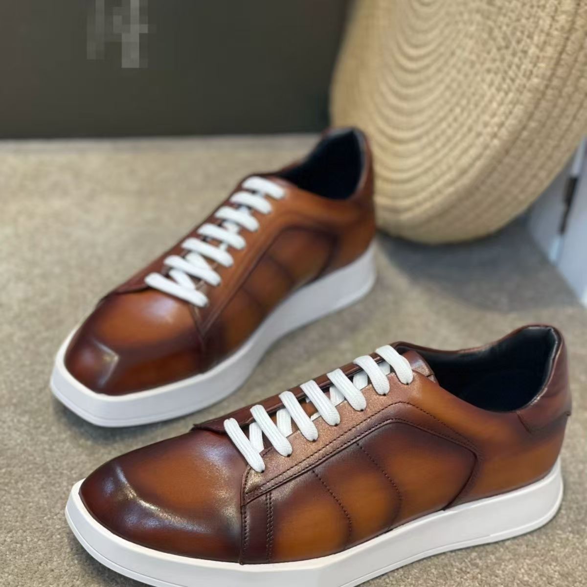 Men Shoes Eu To Us - Super Big Size Genuine Cow Skin
