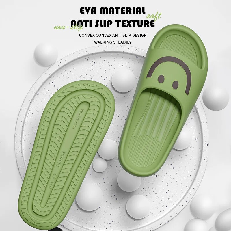 Smiley Face Cloud Slippers Wom - Men Shoes On Sale recension och pris