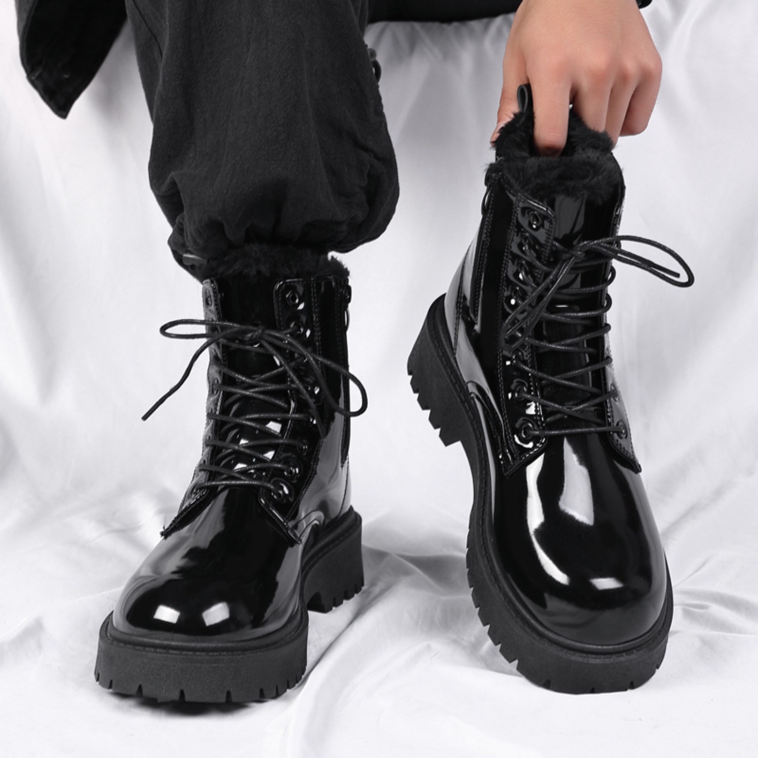 Men's warm plush high-top boot - Men Shoes Everyday recension och pris