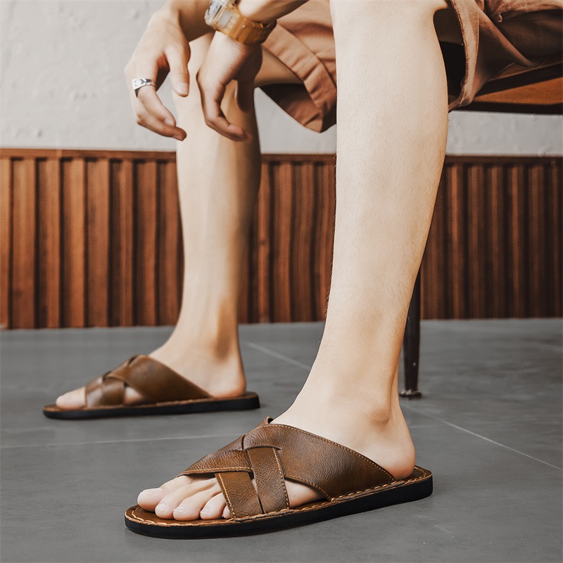 Genuine Leather Men Casual San - Men'S Shoes Top Brands recension och pris