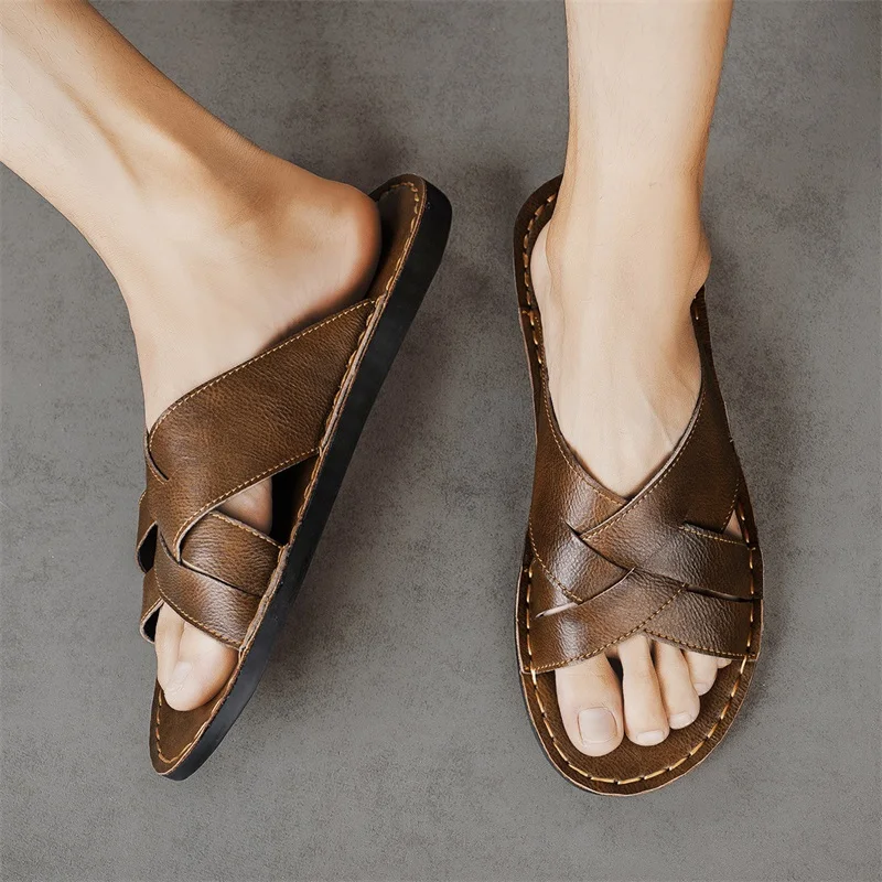 Genuine Leather Men Casual San - Men'S Shoes Top Brands recension och pris