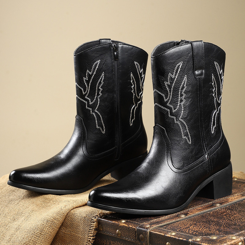 2026 Men Classic Retro Western - Men Shoes Classic recension och pris
