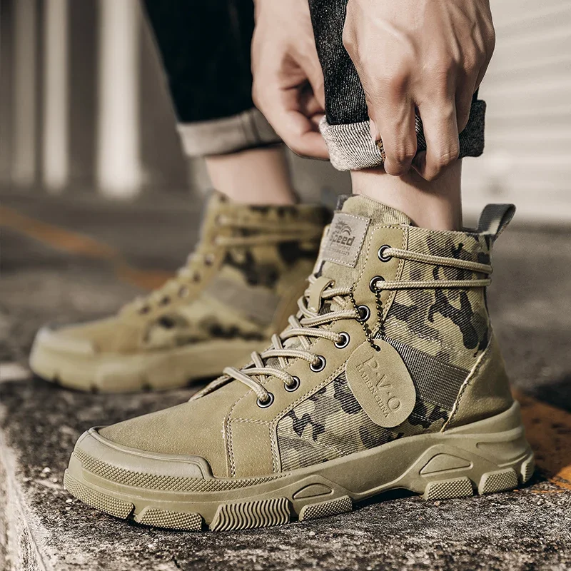 High-Top Boots for Men Autumn  - Men Shoes Everyday recension och pris