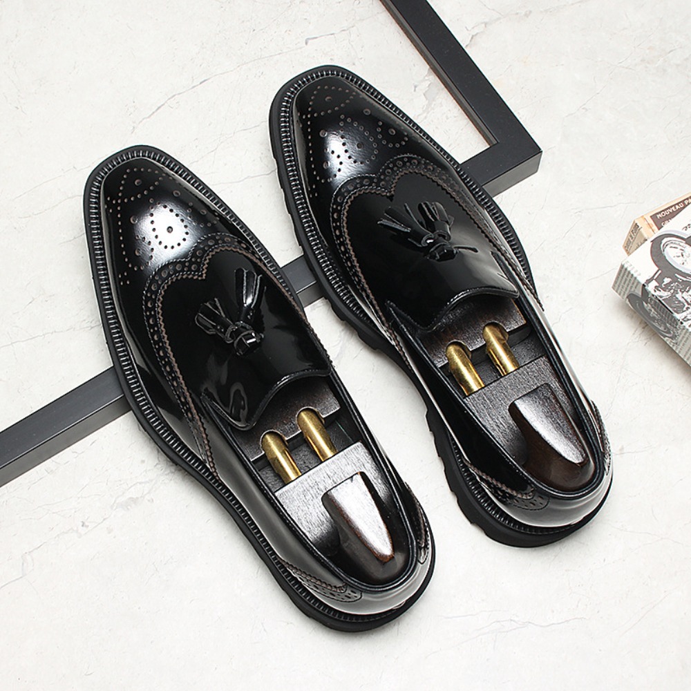 Men's Casual Business Leather  - Men Shoes Eu To Us recension och pris