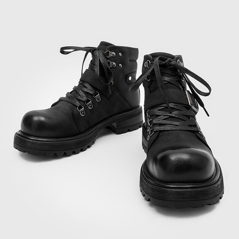 Brand Men Leather Boots Motorc - Men'S Shoes Top Brands recension och pris