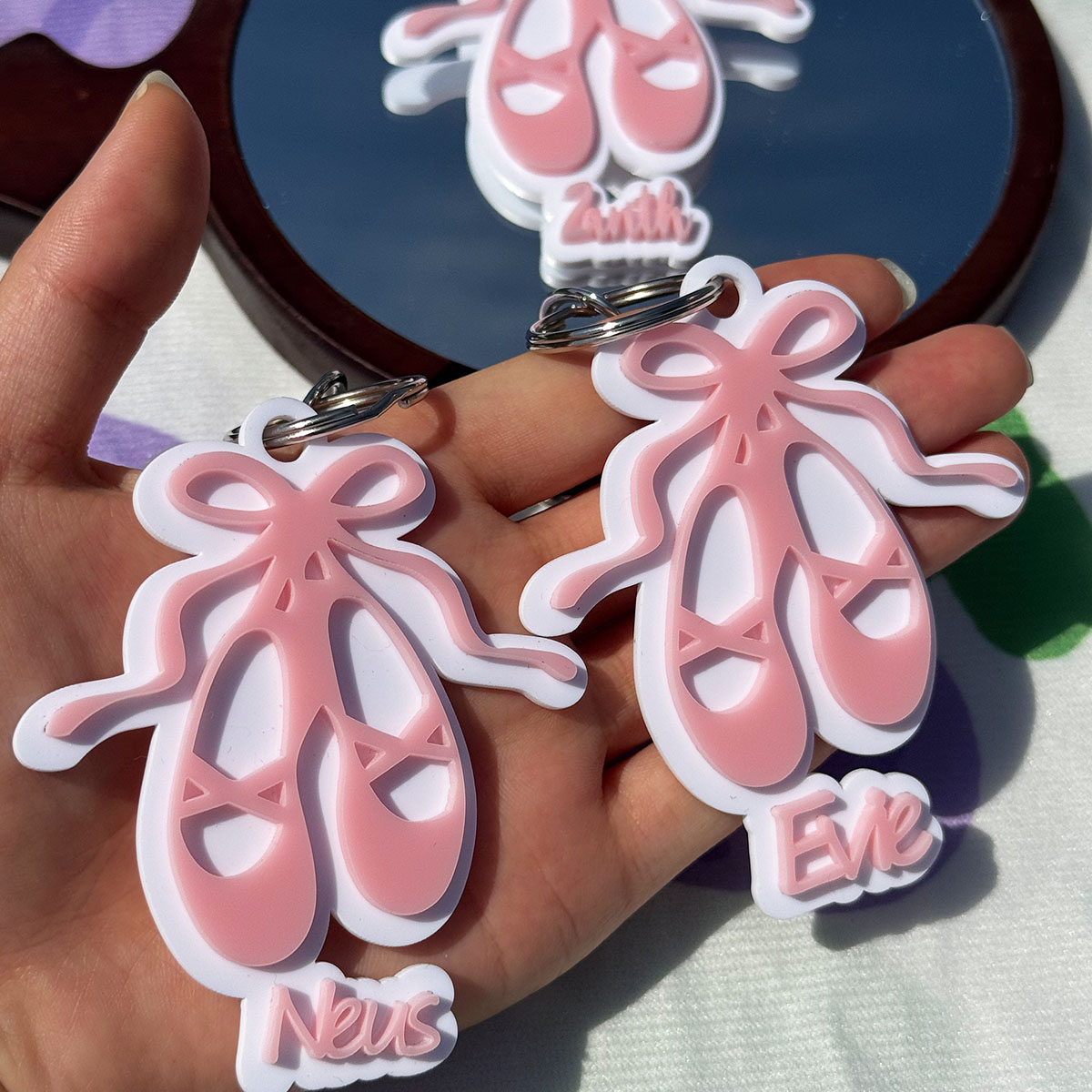 Custom Name Acrylic Keychain P - Men Shoes Name recension och pris