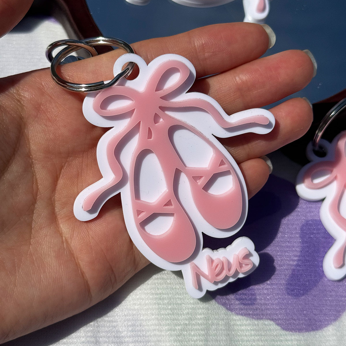 Custom Name Acrylic Keychain P - Men Shoes Name recension och pris