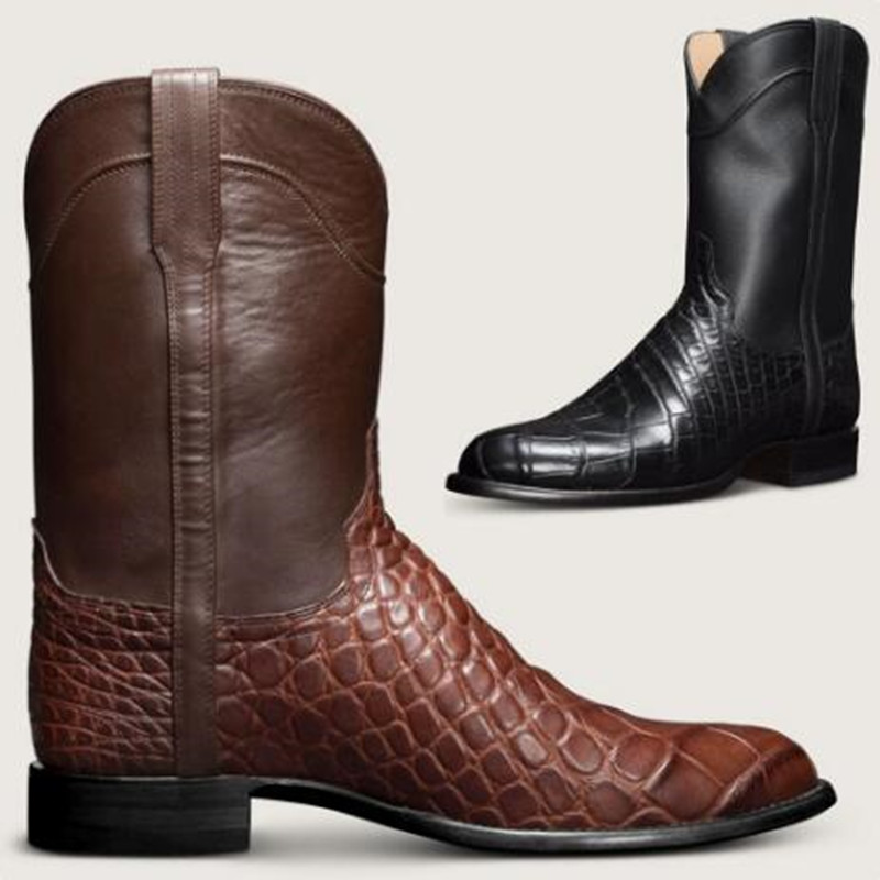 Men's Classic Pattern Ankle Bo - Men Shoes Classic recension och pris