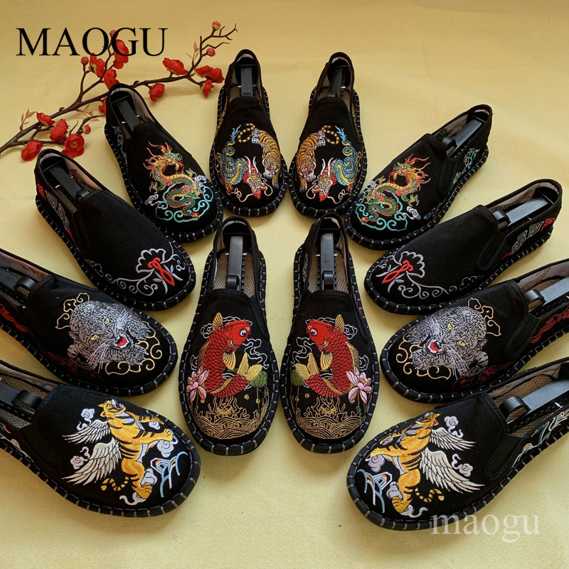 Unisex Chinese Style Embroider - Men Shoes Everyday recension och pris