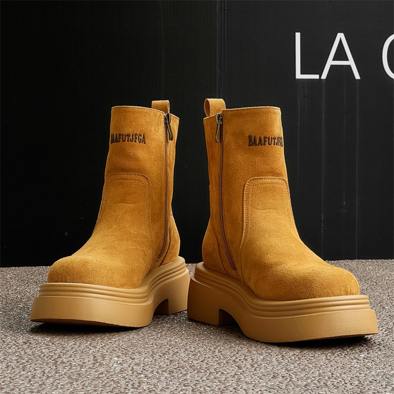 Winter Europe America Retro Th - Men'S Shoes Increase Height recension och pris