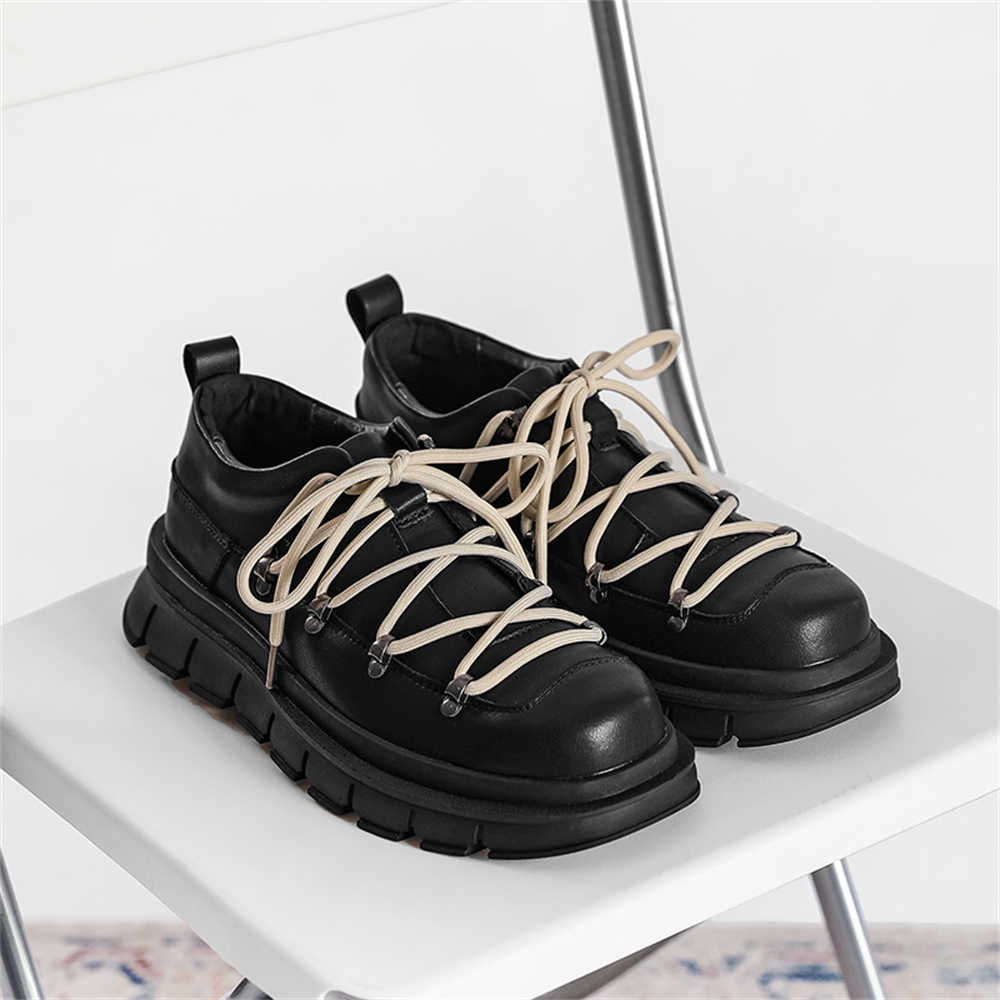 Laced Thick Heeled Sports Boot - Men Shoes Name recension och pris