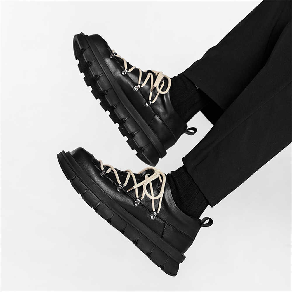 Laced Thick Heeled Sports Boot - Men Shoes Name recension och pris