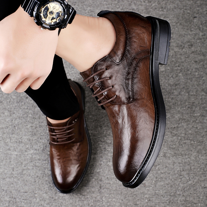 Leather Casual Elevator Shoes  - Men'S Shoes Increase Height recension och pris
